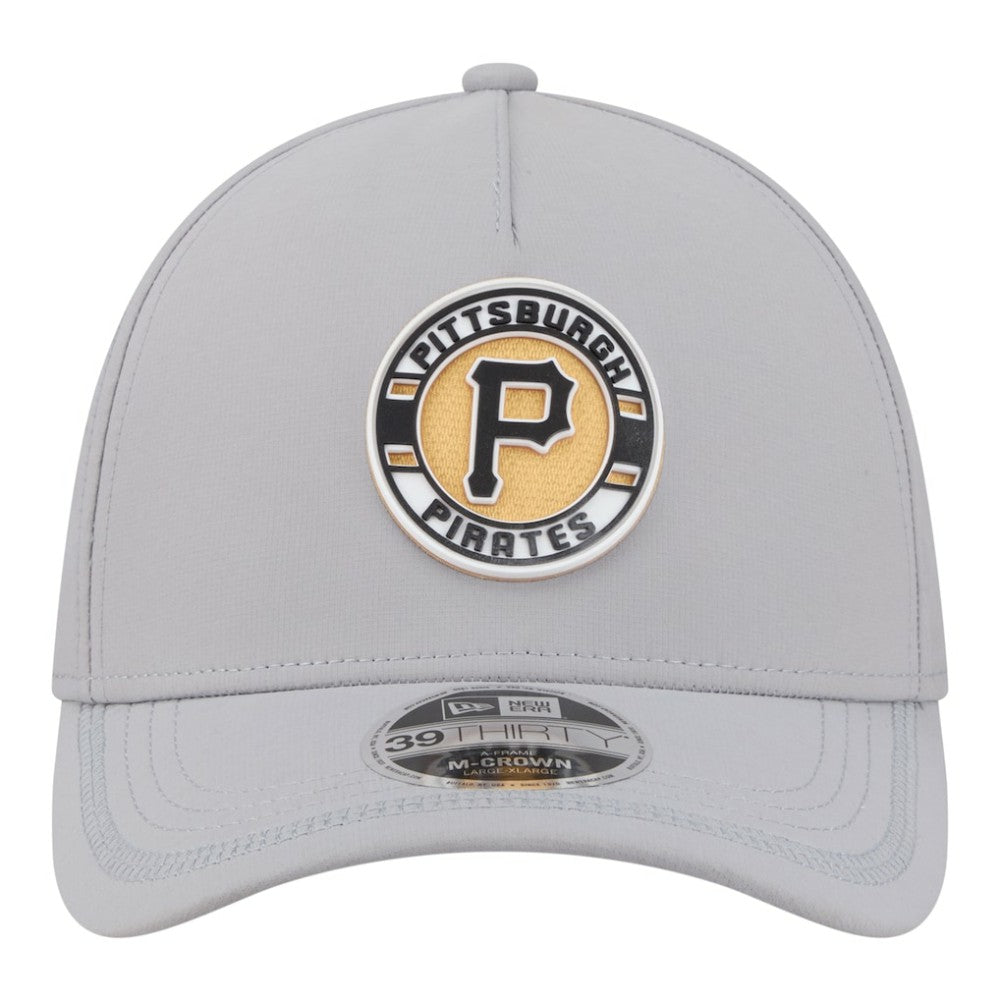 Pittsburgh Pirates New Era Patch 39THIRTY A-Frame M-Crown Perforated Flex Hat - MLB
