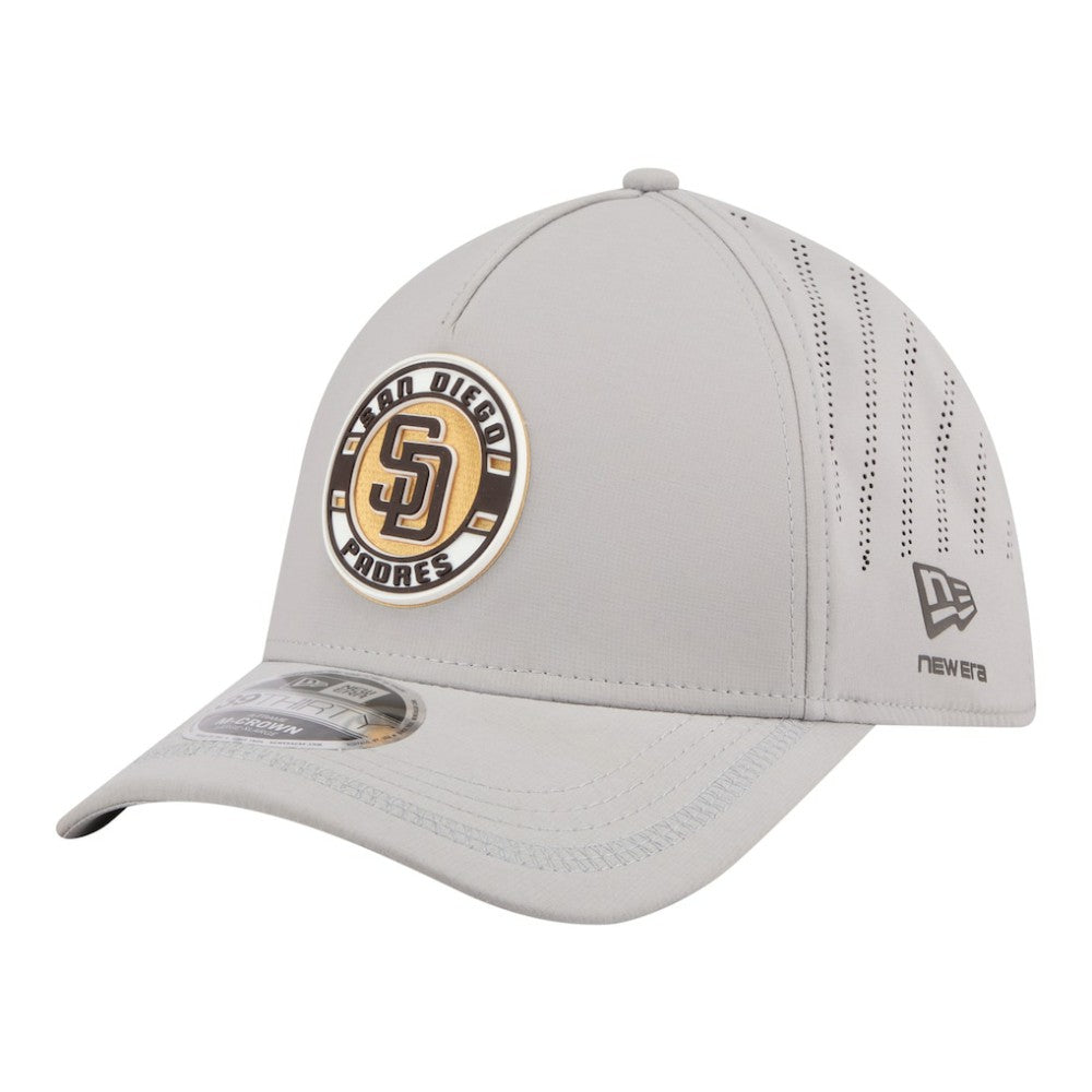 San Diego Padres New Era Patch 39THIRTY A-Frame M-Crown Perforated Flex Hat - MLB