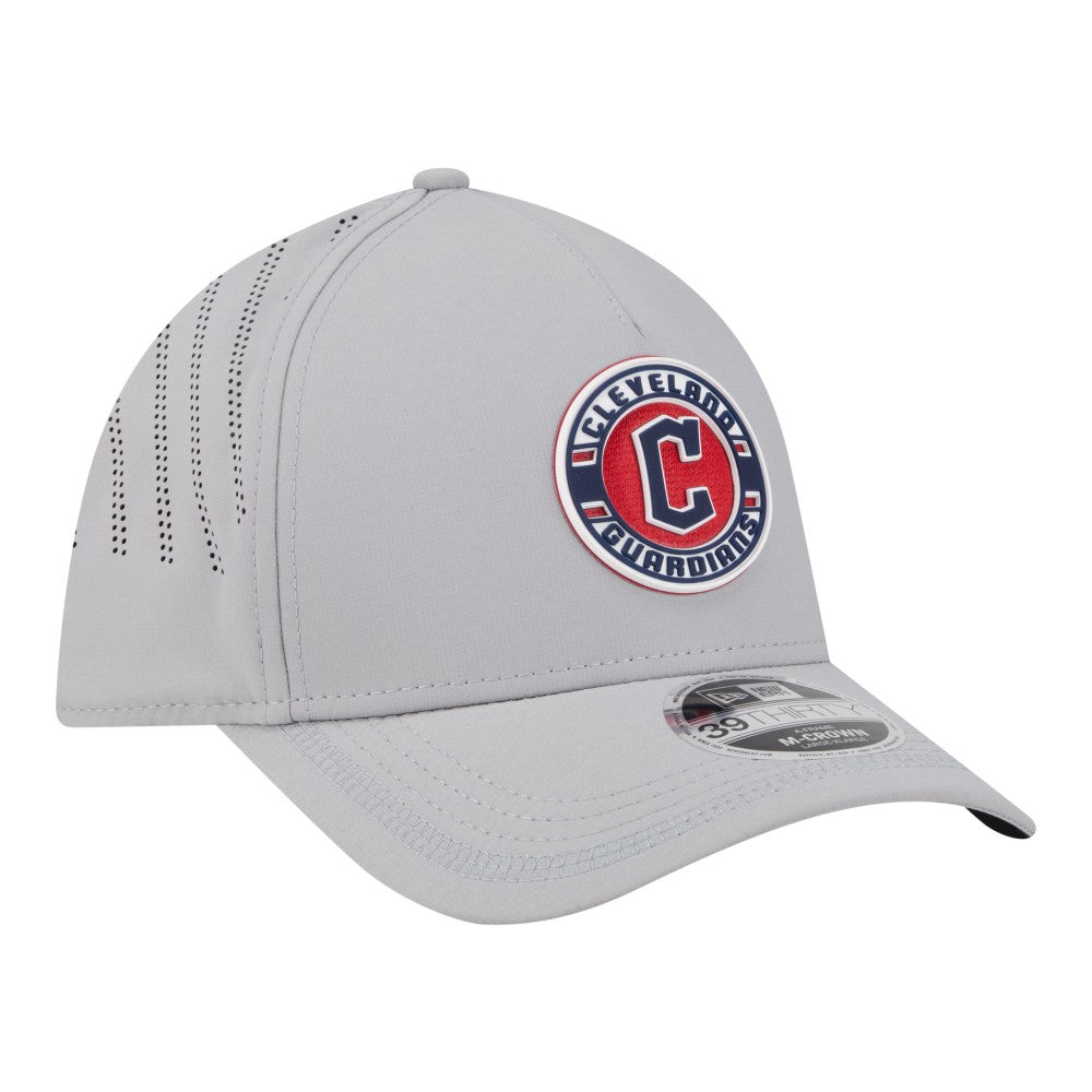 Cleveland Guardians New Era Patch 39THIRTY A-Frame M-Crown Perforated Flex Hat - MLB