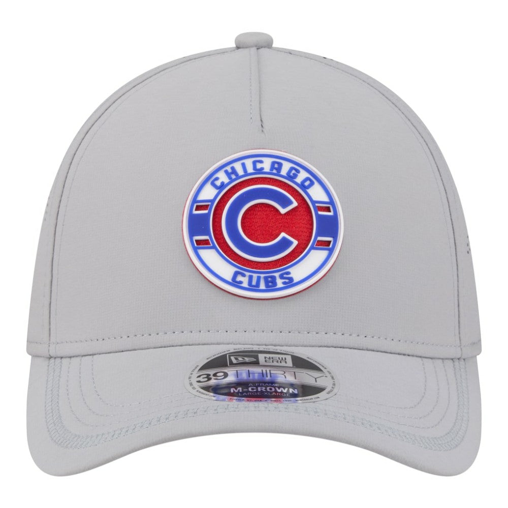 Chicago Cubs New Era Patch 39THIRTY A-Frame M-Crown Perforated Flex Hat - MLB