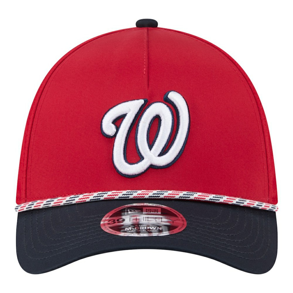 Washington Nationals New Era Rope M-Crown A-Frame 39THIRTY Flex Hat - MLB