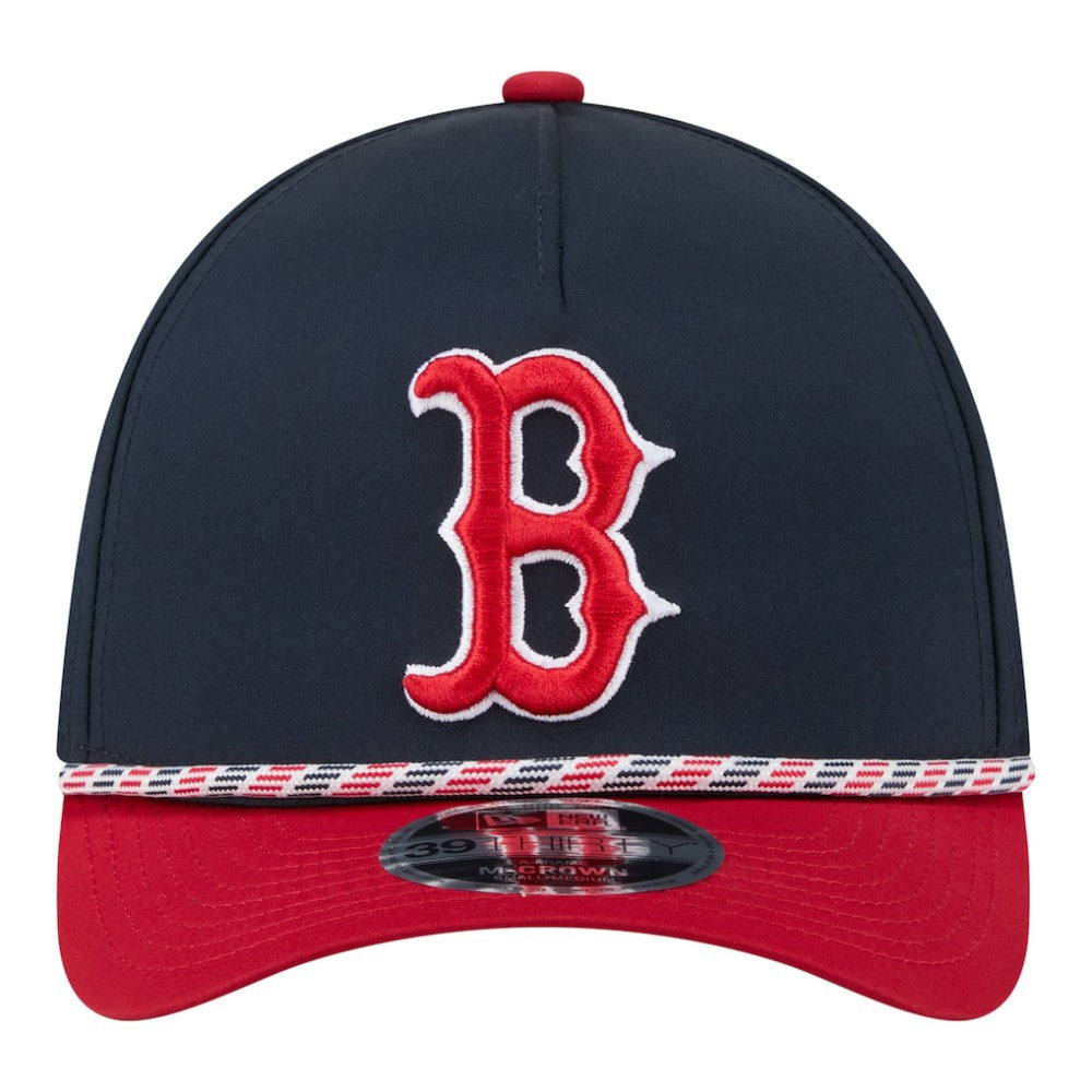 Boston Red Sox New Era Rope M-Crown A-Frame 39THIRTY Flex Hat - MLB