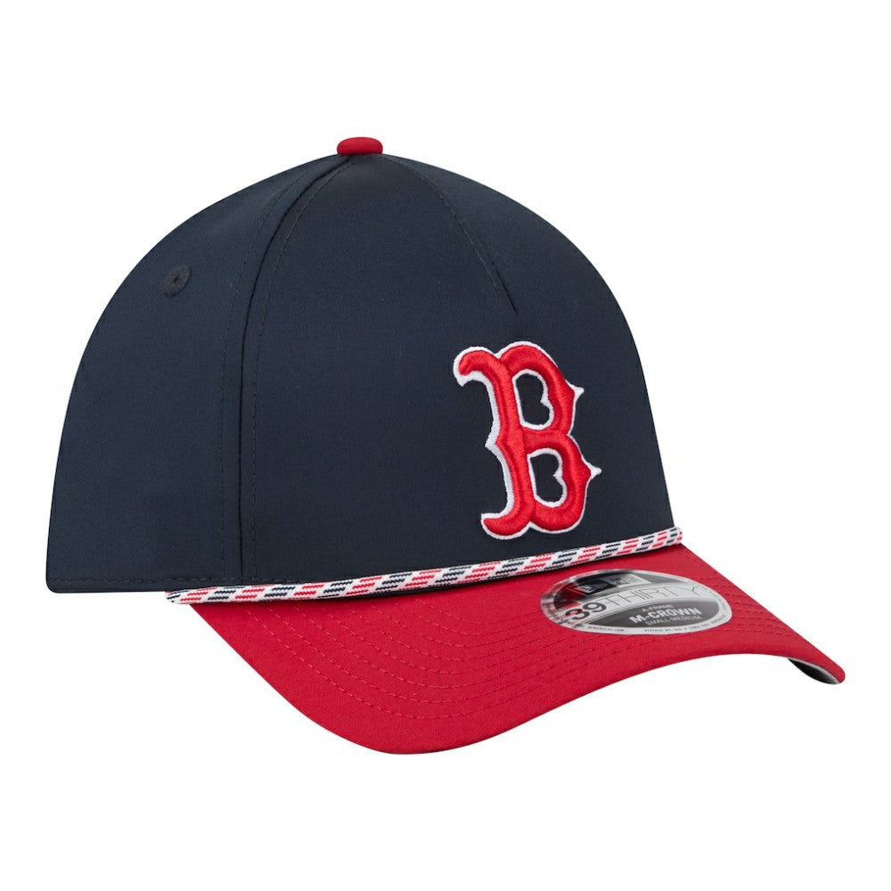 Boston Red Sox New Era Rope M-Crown A-Frame 39THIRTY Flex Hat - MLB