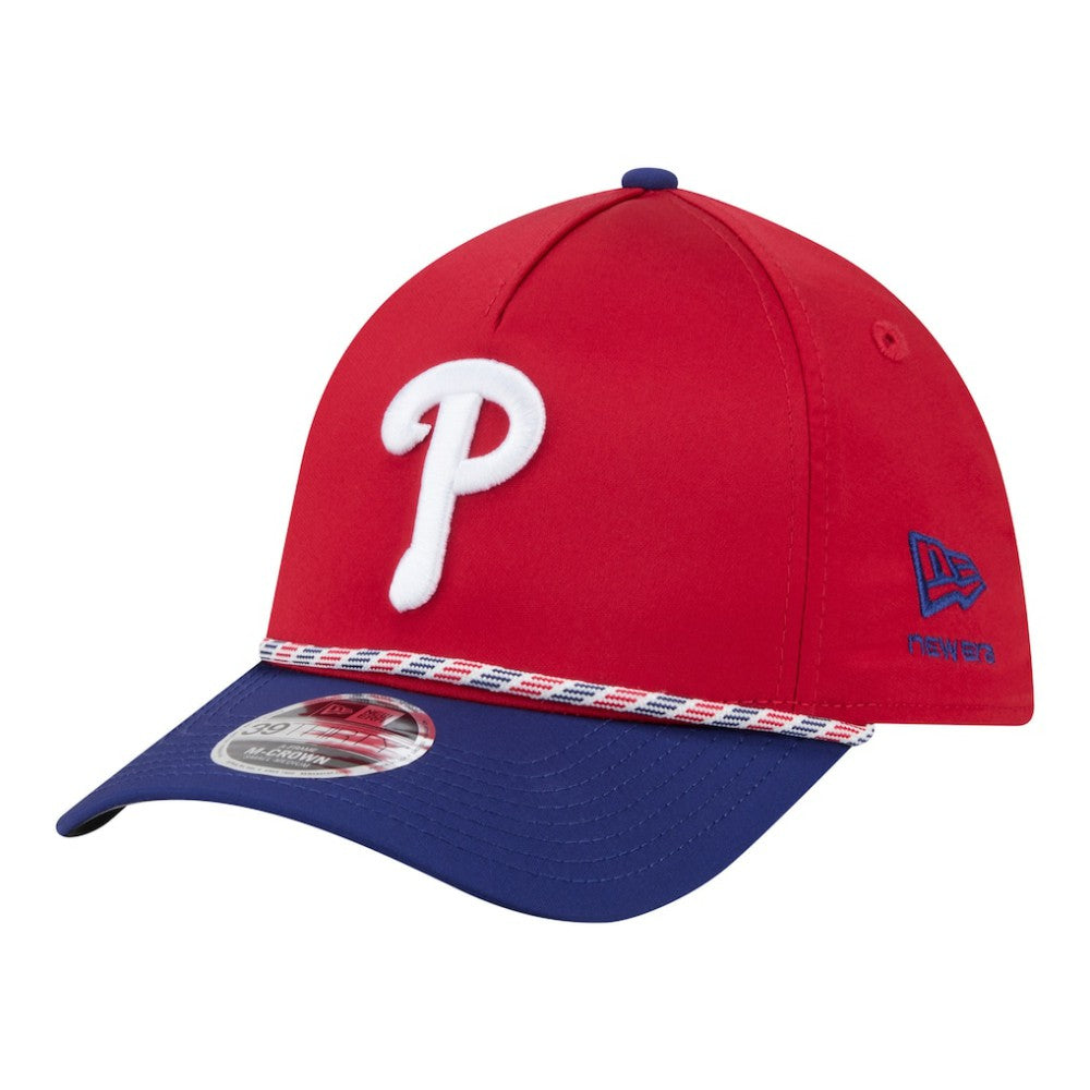 Philadelphia Phillies New Era Rope M-Crown A-Frame 39THIRTY Flex Hat - MLB