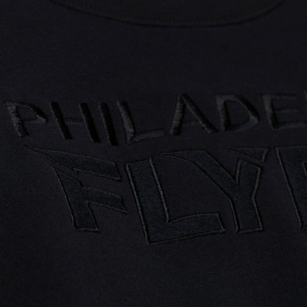 Philadelphia Flyers Mitchell & Ness Unisex Phantom Fleece Crew Neck Sweatshirt - Black - NHL