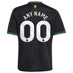 Manchester United Youth 2025/26 Third Replica Custom Jersey Black | Adidas cheap