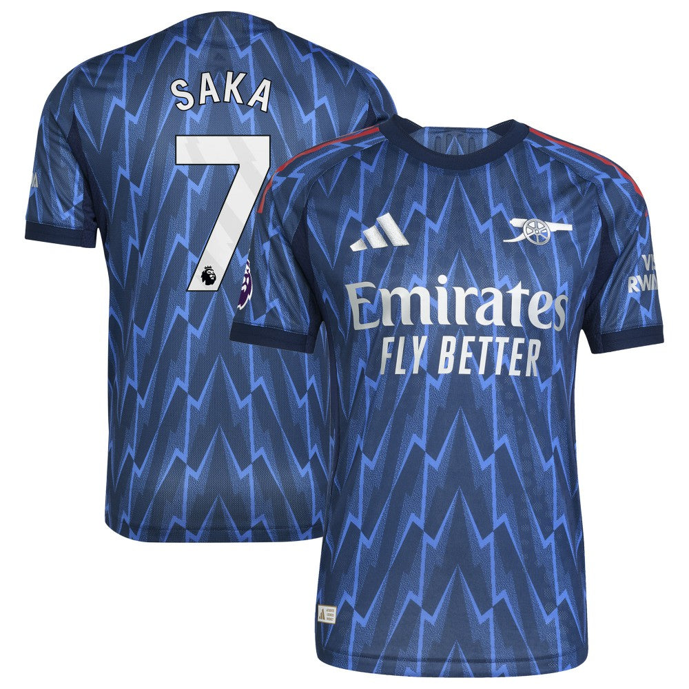 Bukayo Saka Arsenal 2025/26 Away Player Jersey Blue | Adidas online