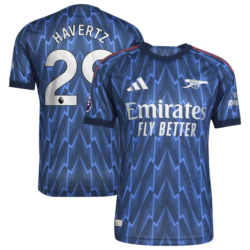 Kai Havertz Arsenal 2025/26 Away Player Jersey Blue | Adidas Online