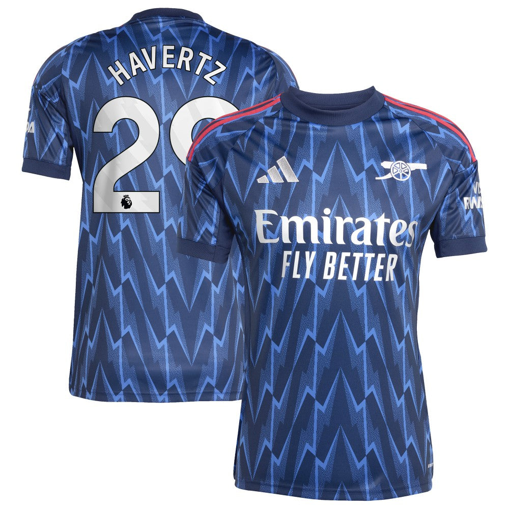 Kai Havertz Arsenal 2025/26 Away Replica Player Jersey Blue | Adidas Online