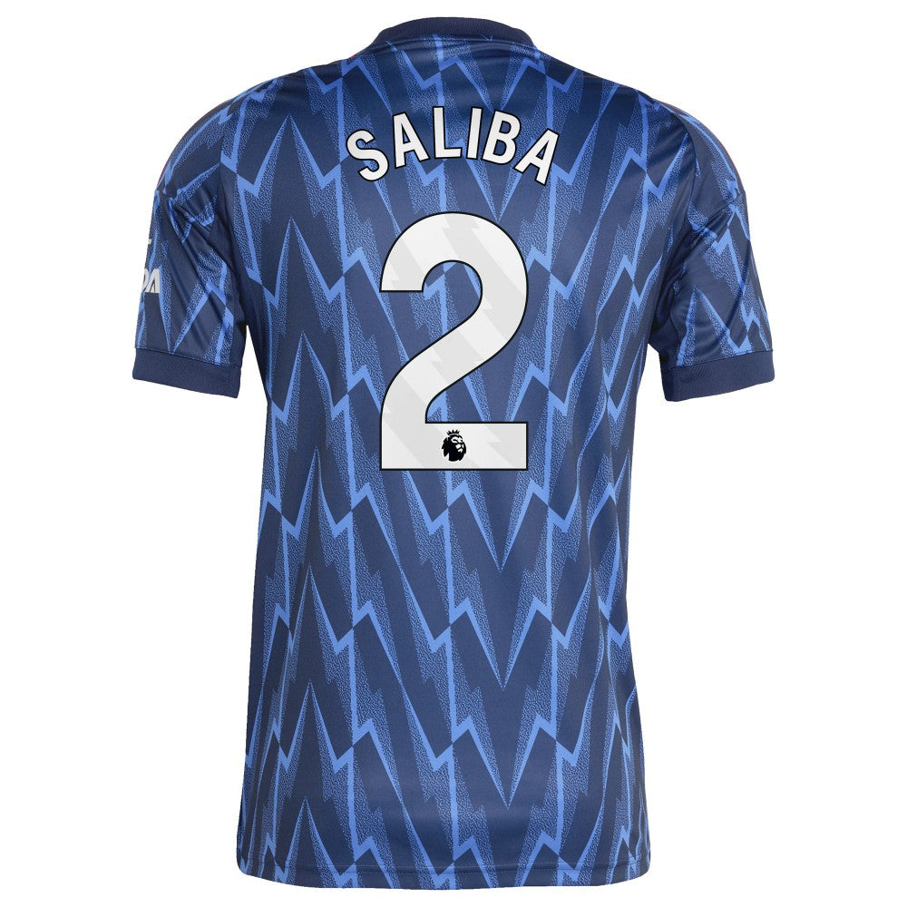 William Saliba Arsenal 2025/26 Away Replica Player Jersey Blue | Adidas online