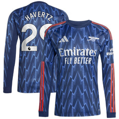 Kai Havertz Arsenal 2025/26 Away Replica Long Sleeve Player Jersey Blue | Adidas discount