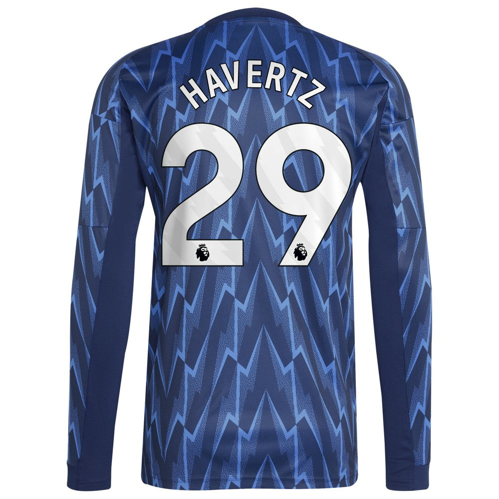 Kai Havertz Arsenal 2025/26 Away Replica Long Sleeve Player Jersey Blue | Adidas discount