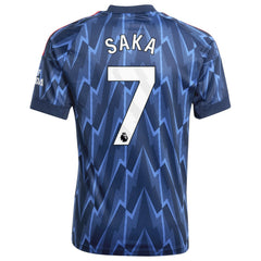 Bukayo Saka Arsenal Youth 2025/26 Away Replica Player Jersey Blue | Adidas Online