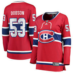 Noah Dobson Montreal Canadiens Fanatics Women's Home Breakaway Jersey - Red - NHL