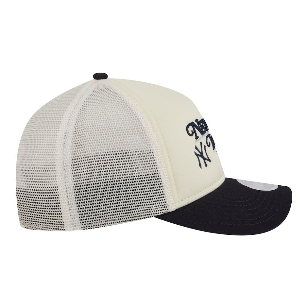 New York Yankees New Era Women's Retro 9FORTY M-Crown A-Frame Trucker Adjustable Hat - MLB