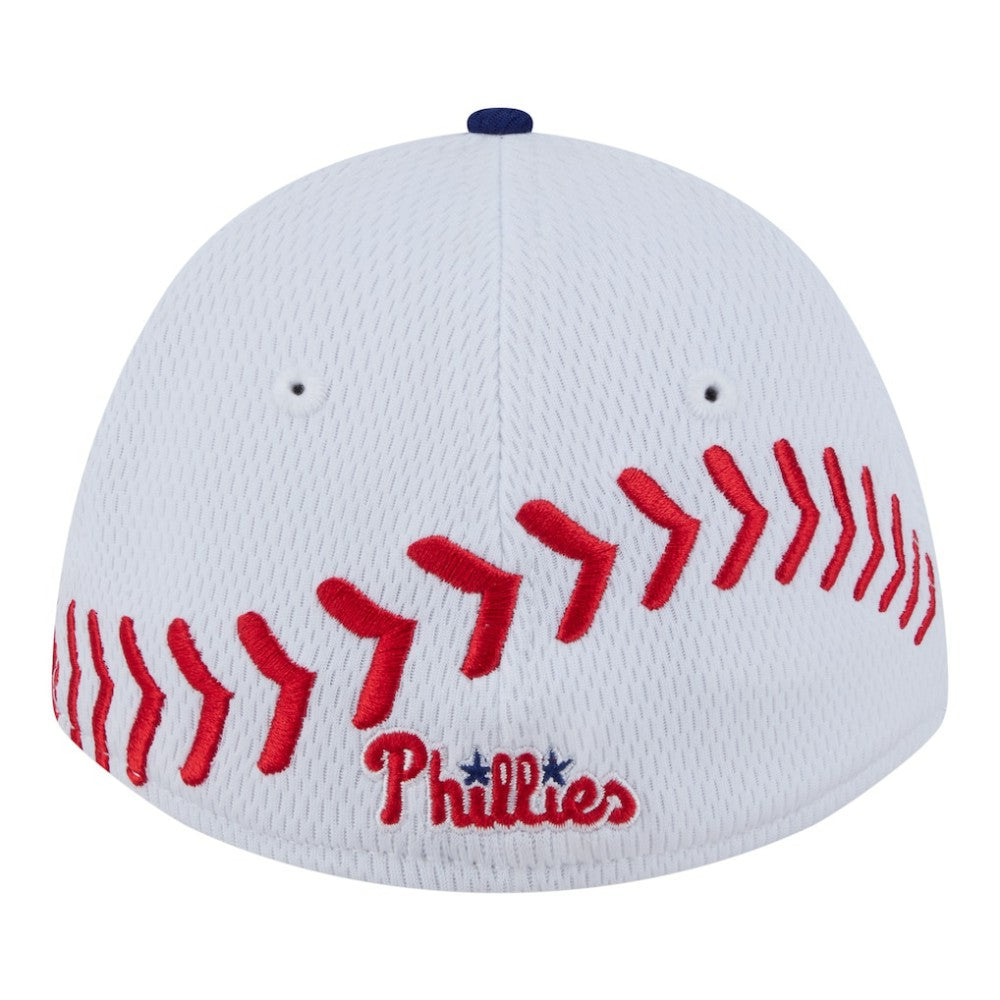 Philadelphia Phillies New Era Youth Baseball 39THIRTY M-Crown Flex Hat - MLB