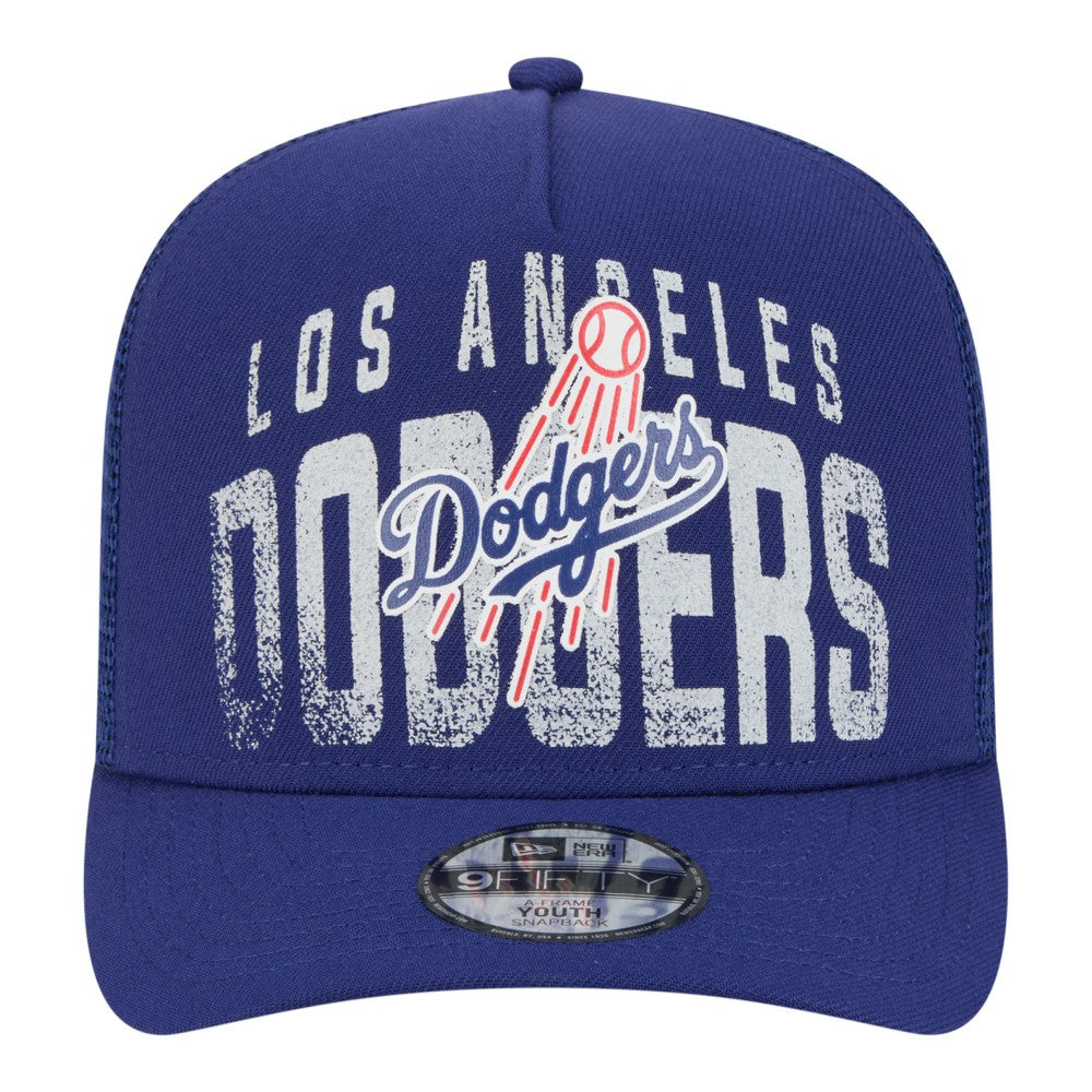 Los Angeles Dodgers New Era Youth Logo Fade A-Frame 9FIFTY Snapback Hat - MLB
