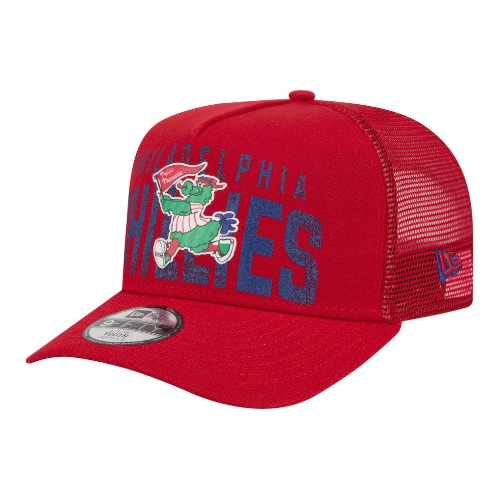 Philadelphia Phillies New Era Youth Logo Fade A-Frame 9FIFTY Snapback Hat - MLB