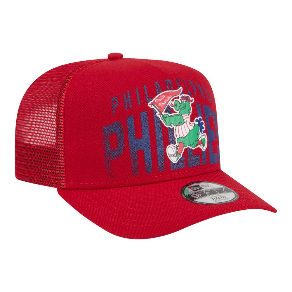Philadelphia Phillies New Era Youth Logo Fade A-Frame 9FIFTY Snapback Hat - MLB