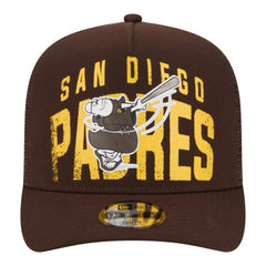 San Diego Padres New Era Youth Logo Fade A-Frame 9FIFTY Snapback Hat - MLB
