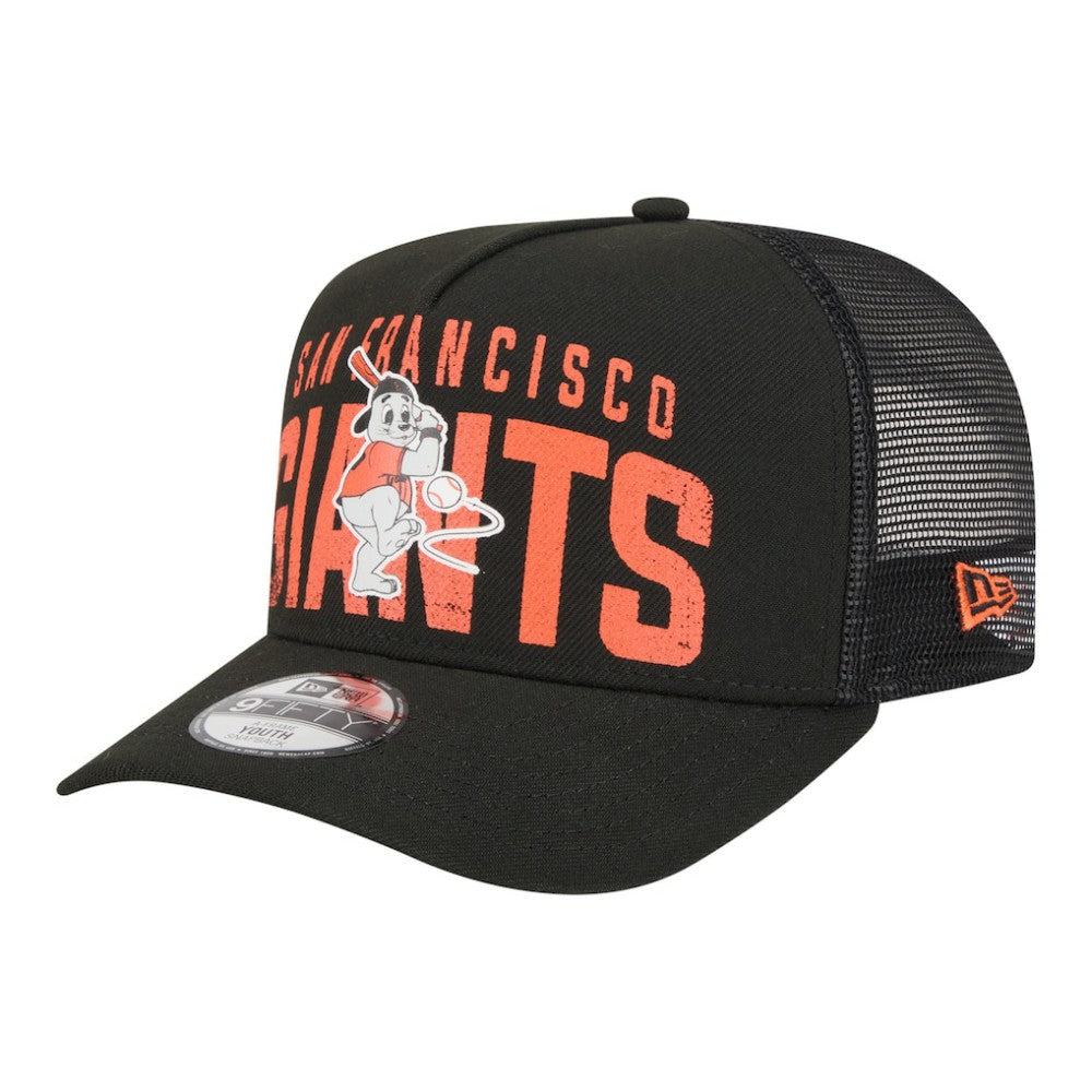 San Francisco Giants New Era Youth Logo Fade A-Frame 9FIFTY Snapback Hat - MLB