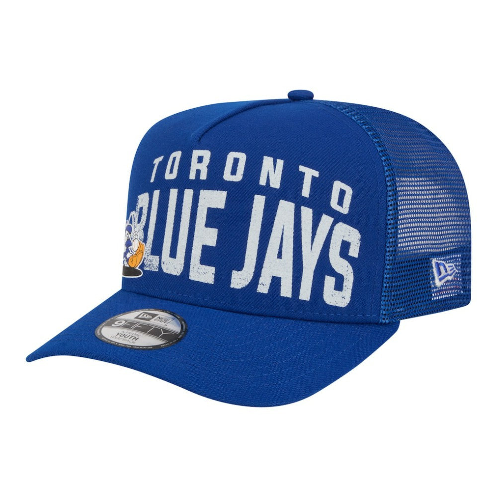 Toronto Blue Jays New Era Youth Logo Fade A-Frame 9FIFTY Snapback Hat - MLB