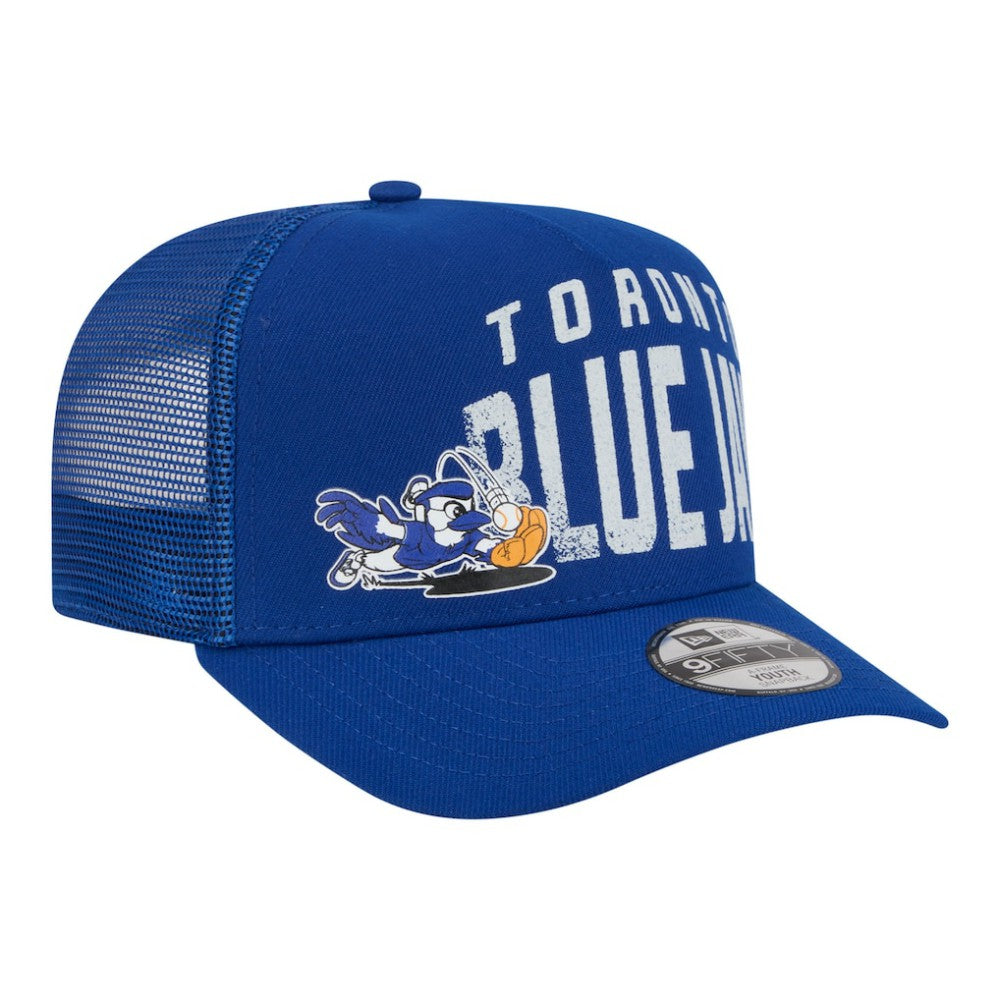 Toronto Blue Jays New Era Youth Logo Fade A-Frame 9FIFTY Snapback Hat - MLB