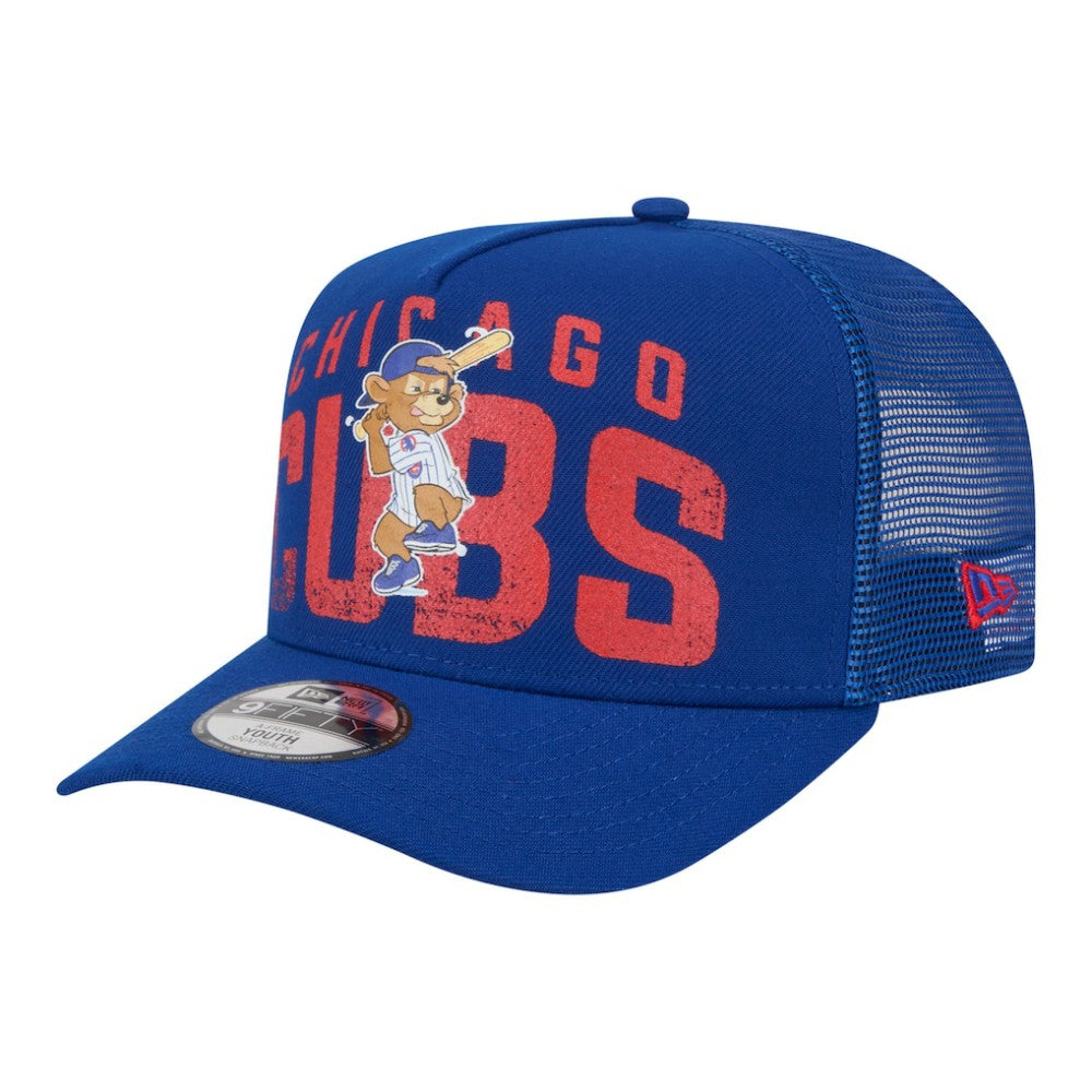 Chicago Cubs New Era Youth Logo Fade A-Frame 9FIFTY Snapback Hat - MLB
