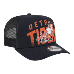 Detroit Tigers New Era Youth Logo Fade A-Frame 9FIFTY Snapback Hat - MLB