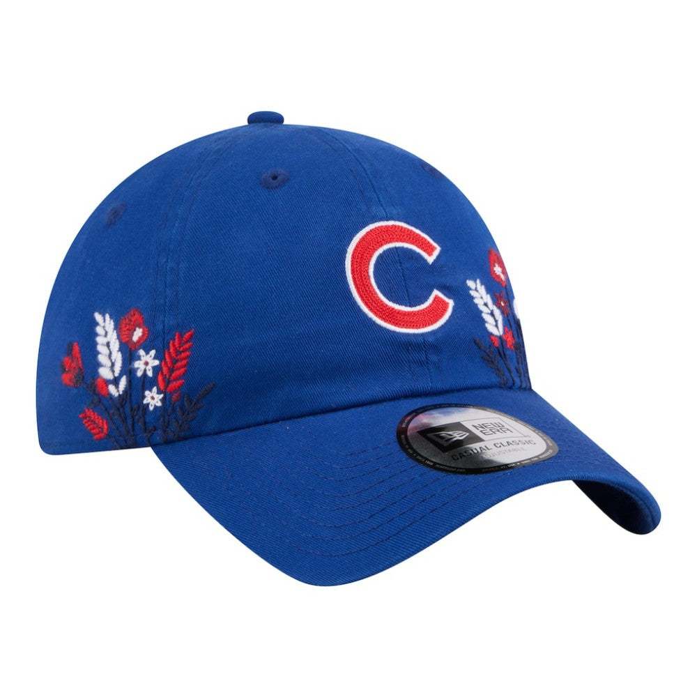 Chicago Cubs New Era Women's Wildflower Casual Classic Adjustable Hat - MLB