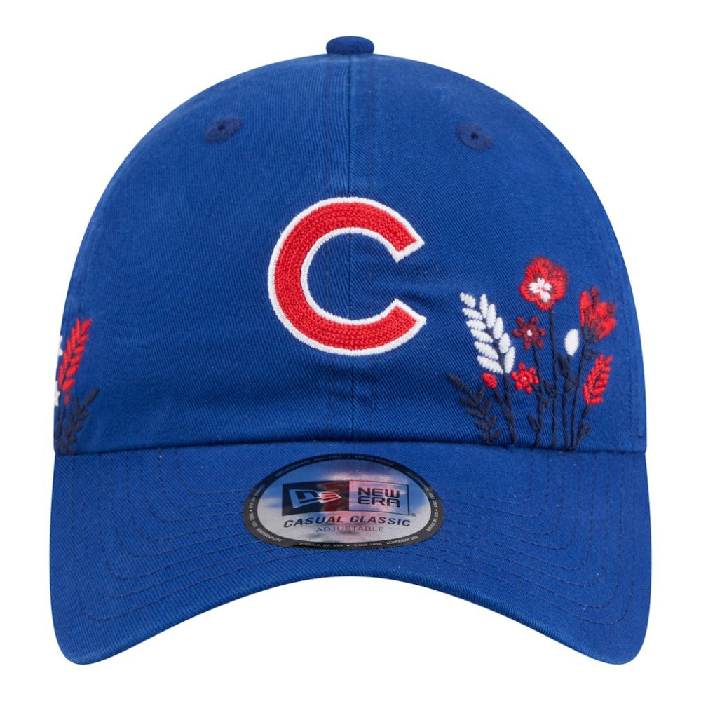 Chicago Cubs New Era Women's Wildflower Casual Classic Adjustable Hat - MLB