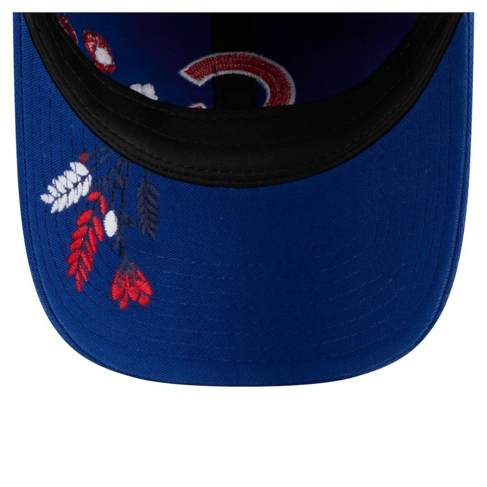 Chicago Cubs New Era Women's Wildflower Casual Classic Adjustable Hat - MLB