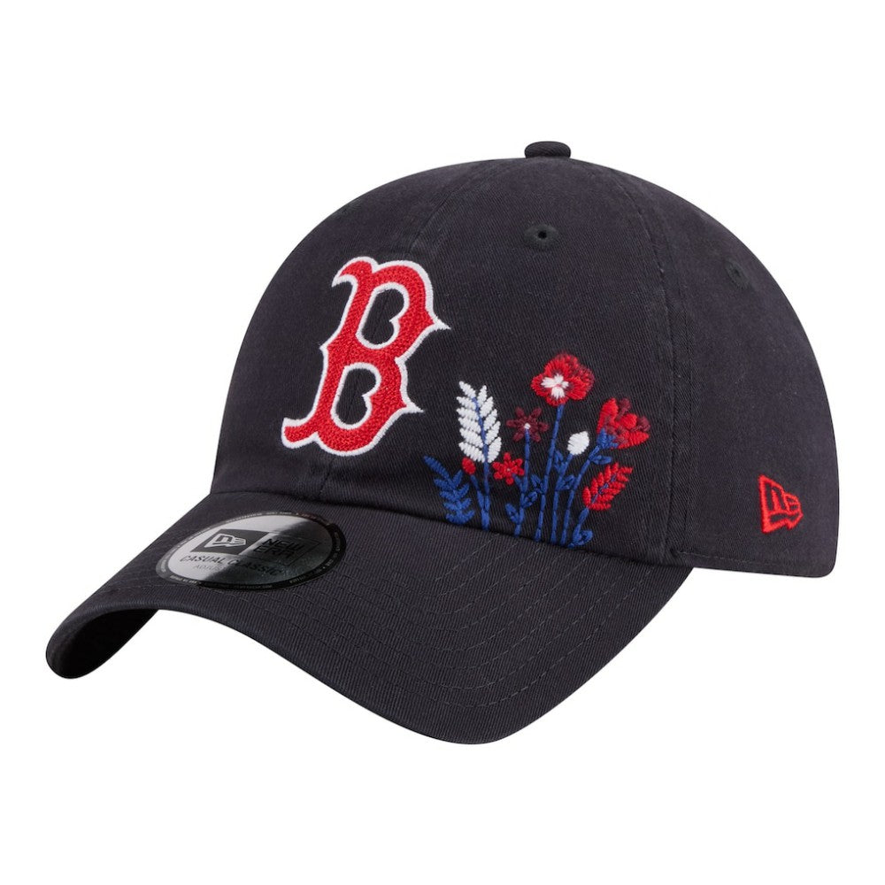 Boston Red Sox New Era Women's Wildflower Casual Classic Adjustable Hat - MLB