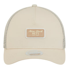 New York Mets New Era Women's Tonal Patch 9FORTY M-Crown A-Frame Trucker Adjustable Hat - MLB