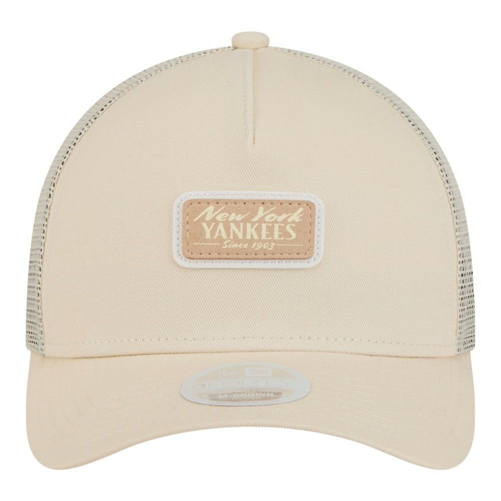 New York Yankees New Era Women's Tonal Patch 9FORTY M-Crown A-Frame Trucker Adjustable Hat - MLB