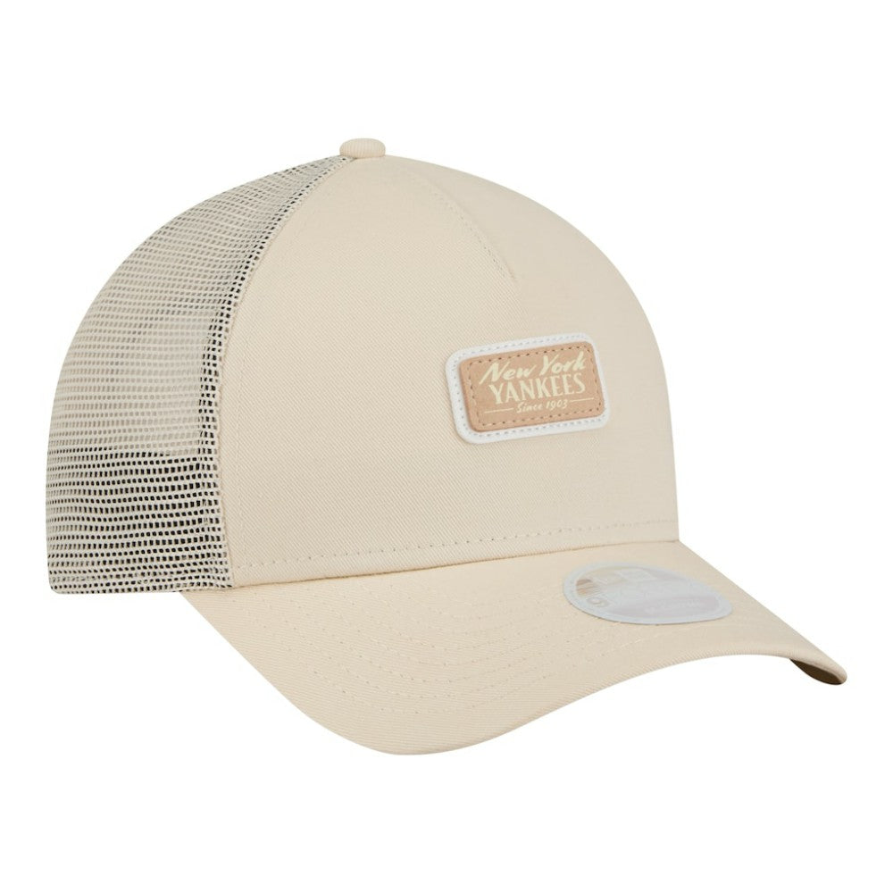 New York Yankees New Era Women's Tonal Patch 9FORTY M-Crown A-Frame Trucker Adjustable Hat - MLB