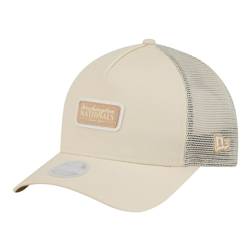 Washington Nationals New Era Women's Tonal Patch 9FORTY M-Crown A-Frame Trucker Adjustable Hat - MLB