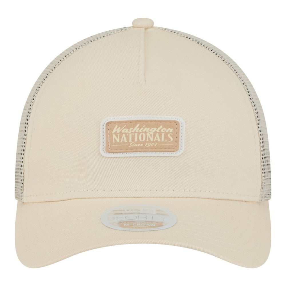 Washington Nationals New Era Women's Tonal Patch 9FORTY M-Crown A-Frame Trucker Adjustable Hat - MLB