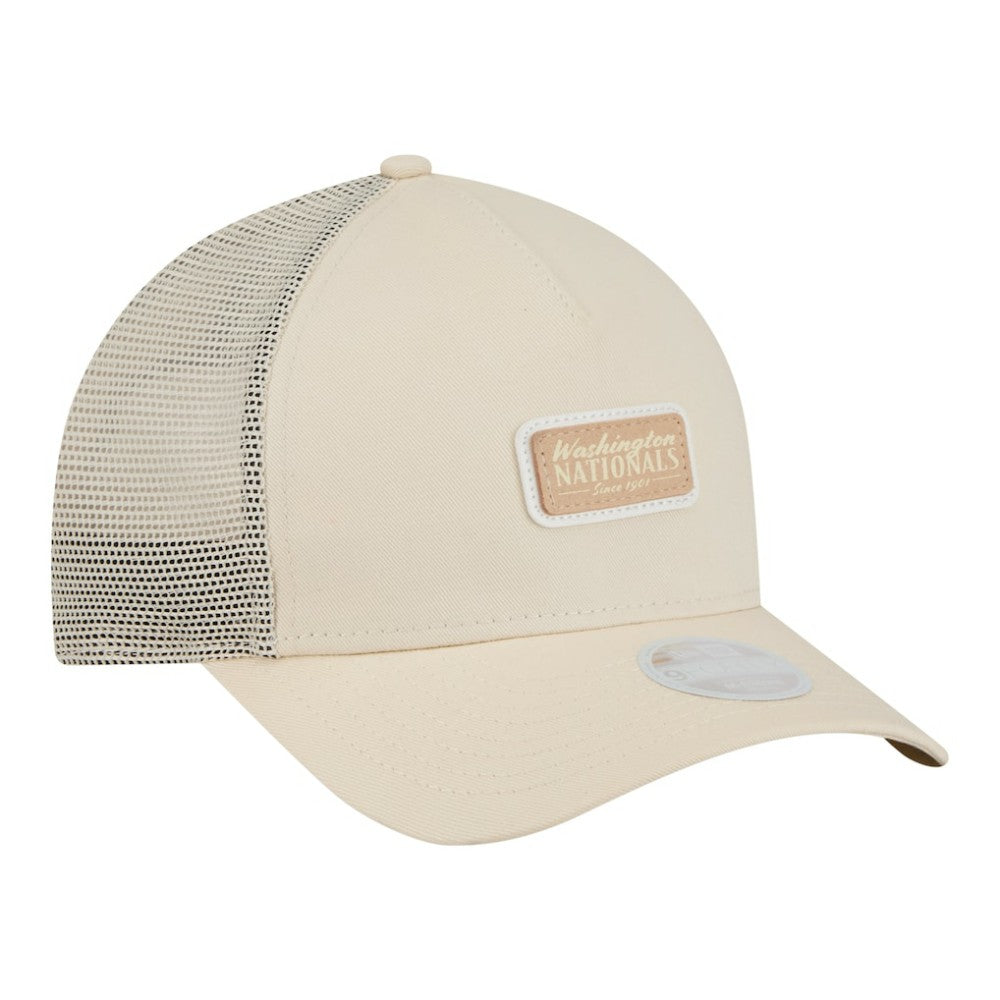Washington Nationals New Era Women's Tonal Patch 9FORTY M-Crown A-Frame Trucker Adjustable Hat - MLB