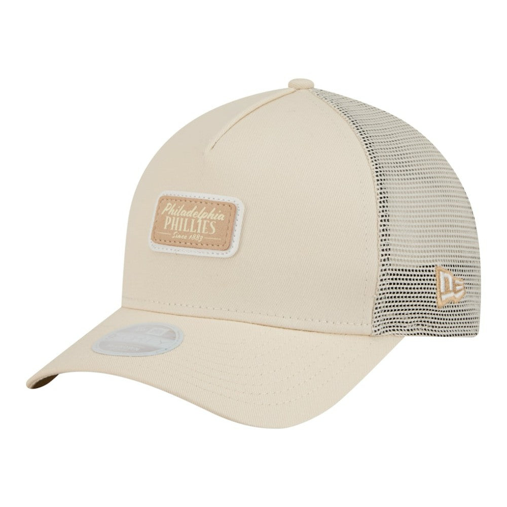 Philadelphia Phillies New Era Women's Tonal Patch 9FORTY M-Crown A-Frame Trucker Adjustable Hat - MLB