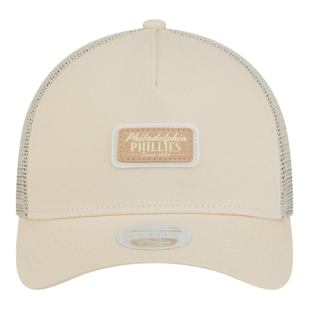 Philadelphia Phillies New Era Women's Tonal Patch 9FORTY M-Crown A-Frame Trucker Adjustable Hat - MLB
