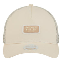 Philadelphia Phillies New Era Women's Tonal Patch 9FORTY M-Crown A-Frame Trucker Adjustable Hat - MLB