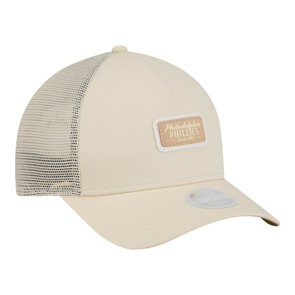 Philadelphia Phillies New Era Women's Tonal Patch 9FORTY M-Crown A-Frame Trucker Adjustable Hat - MLB