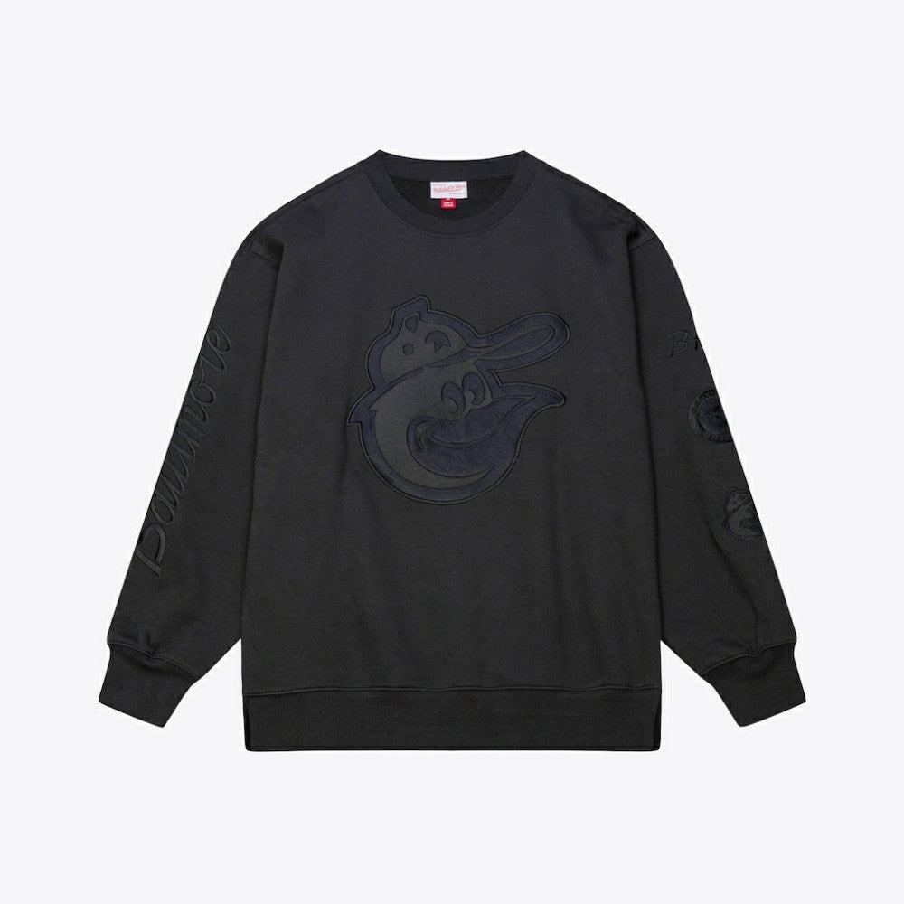 Baltimore Orioles Mitchell & Ness Phantom Fleece Crewneck Sweatshirt - MLB