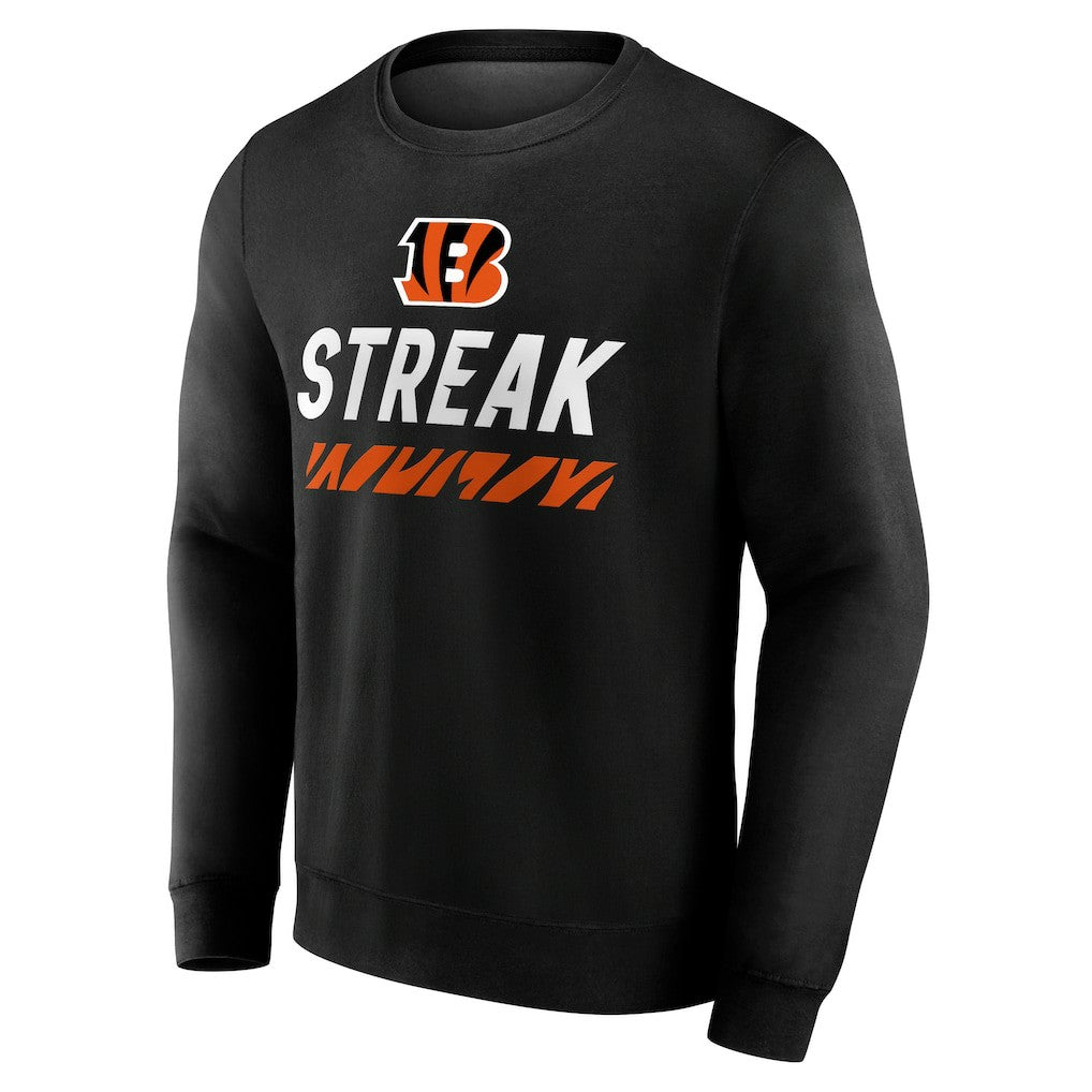 Cincinnati Bengals Streak Pullover Sweatshirt Black | NFL