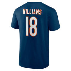 Caleb Williams Chicago Bears Icon Name & Number T-Shirt Navy | NFL
