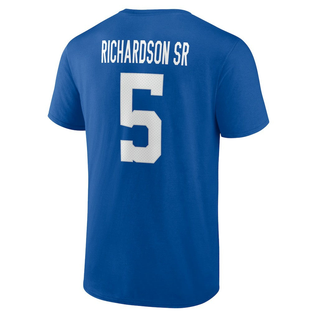 Anthony Richardson Sr. Indianapolis Colts Icon Name & Number T-Shirt Royal | NFL