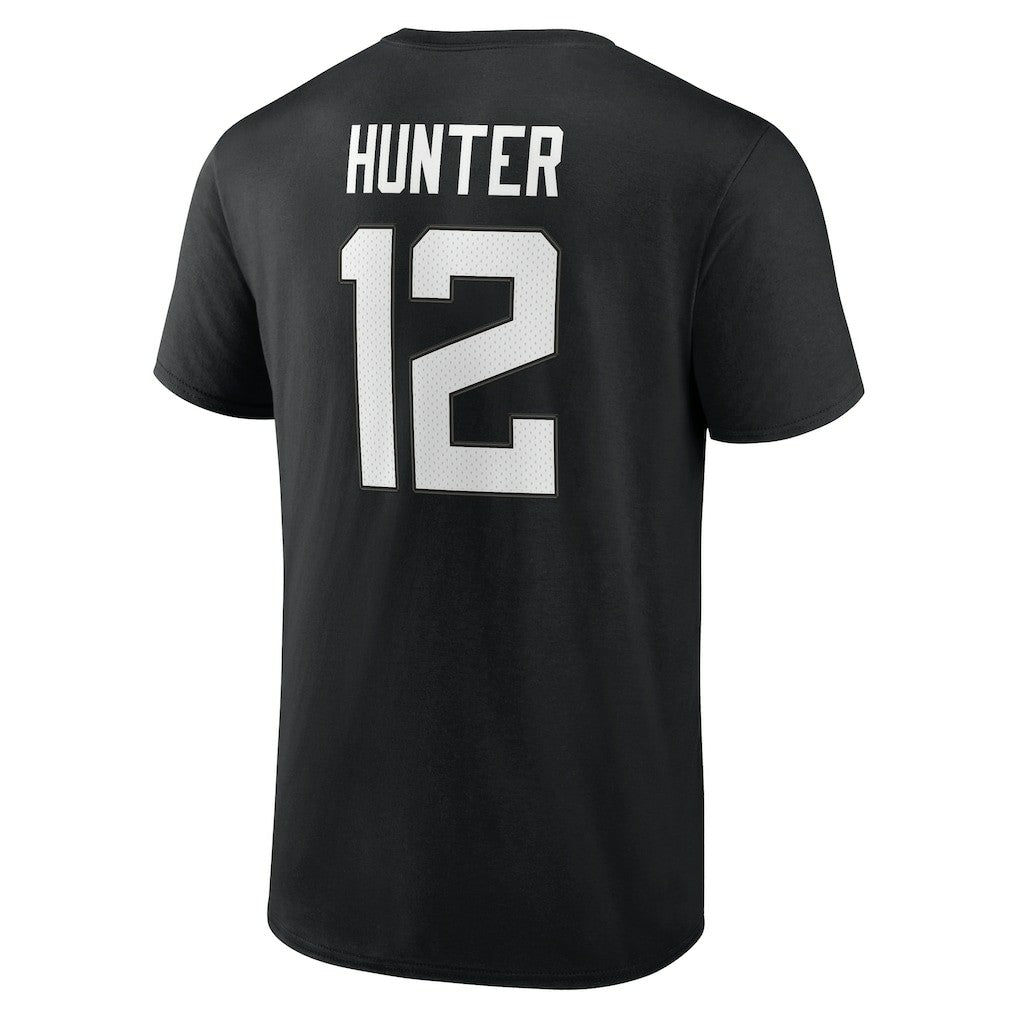 Travis Hunter Jacksonville Jaguars Icon Name & Number T-Shirt Black | NFL