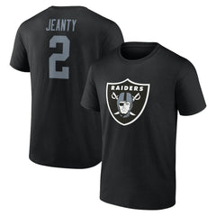 Ashton Jeanty Las Vegas Raiders Icon Name & Number T-Shirt Black | NFL