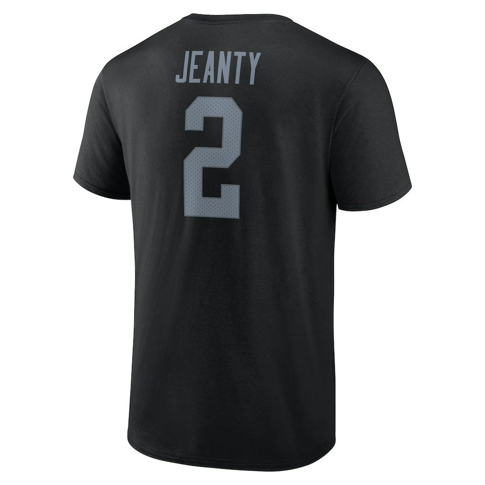 Ashton Jeanty Las Vegas Raiders Icon Name & Number T-Shirt Black | NFL